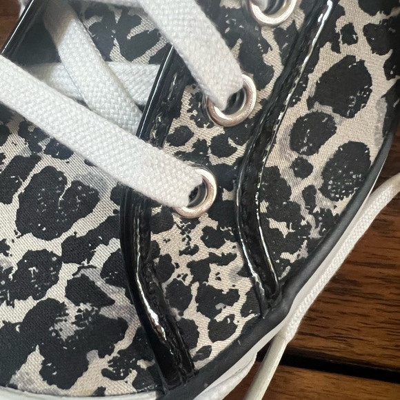 Coach Black and White Leopard Print Sneakers - Picture 9 of 16